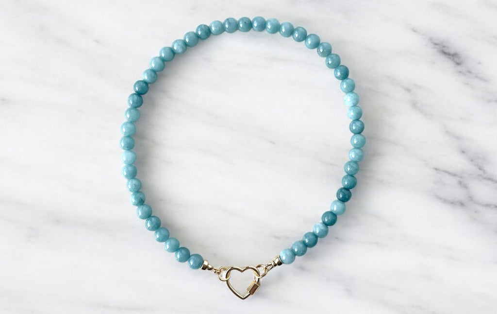Aquamarine Gemstone Necklace
