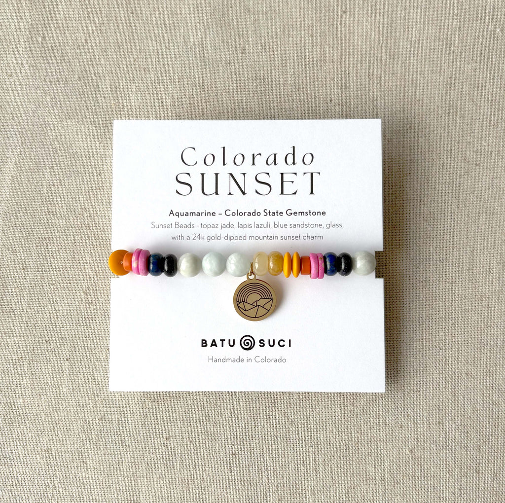 Colorado Sunset Bracelet perfect for the nature loving Coloradoan or souvenir of happy times in the Centennial State!