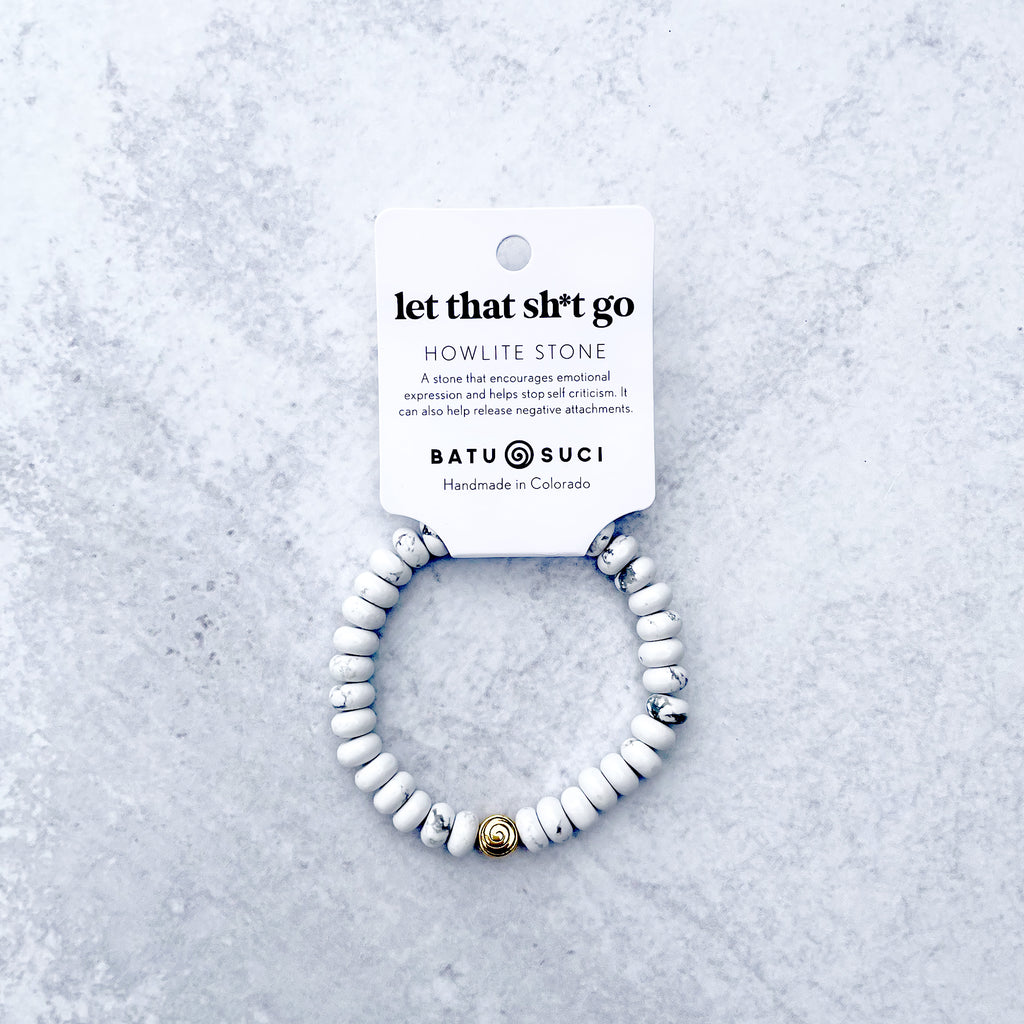 Let That Sh*t Go Rondelle Bracelet